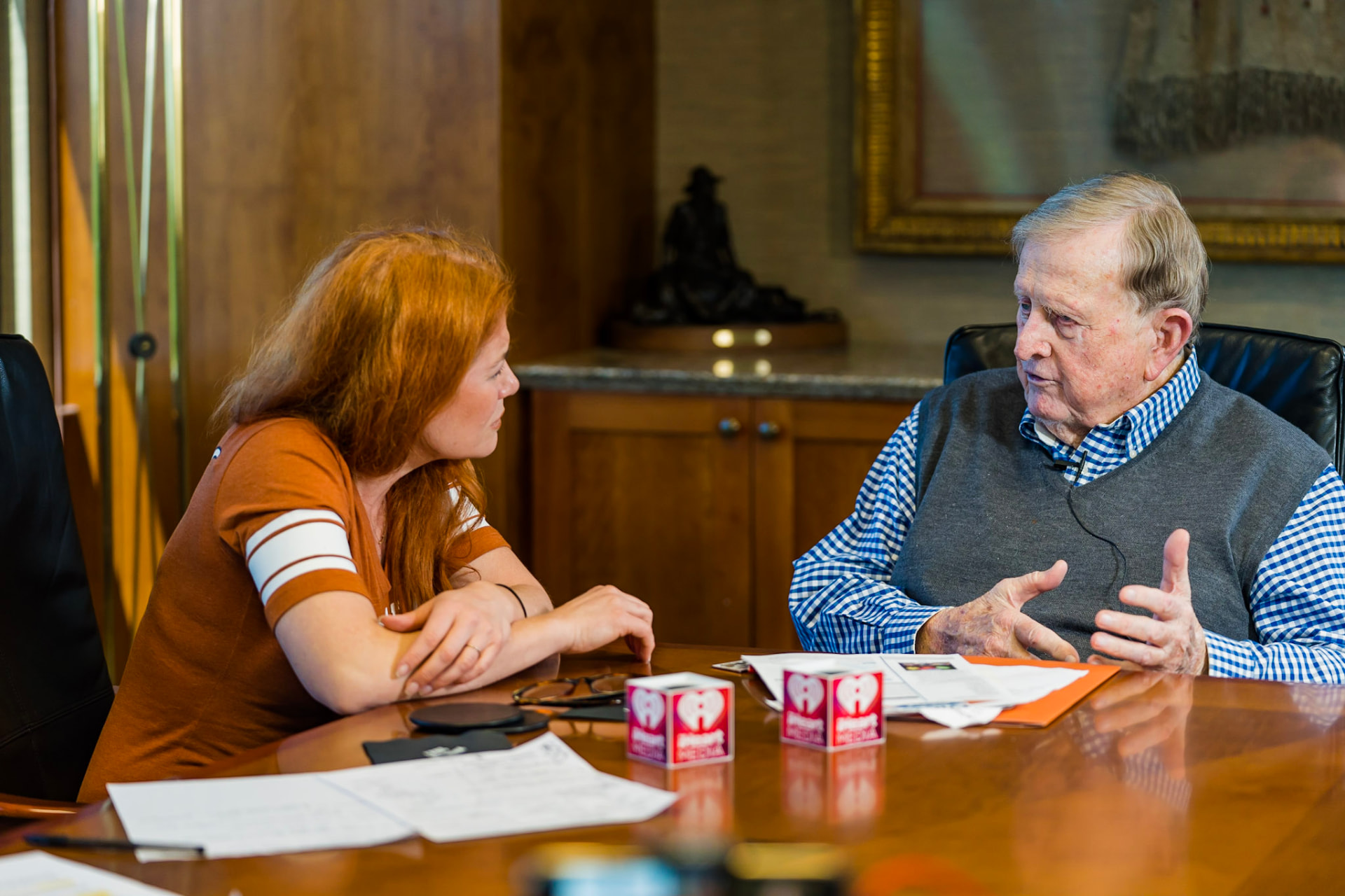 Ingrid with her mentor Red McCombs